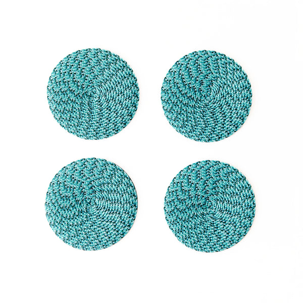 Ikat Coaster Set in Jade, from Deborah Rhodes