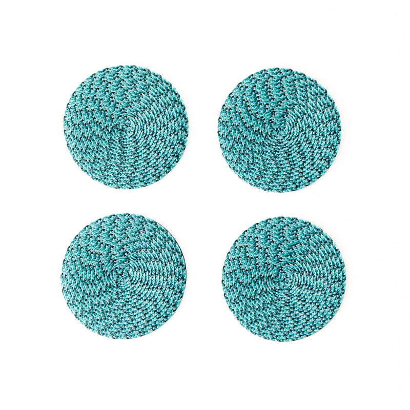 Ikat Coaster Set in Jade, from Deborah Rhodes