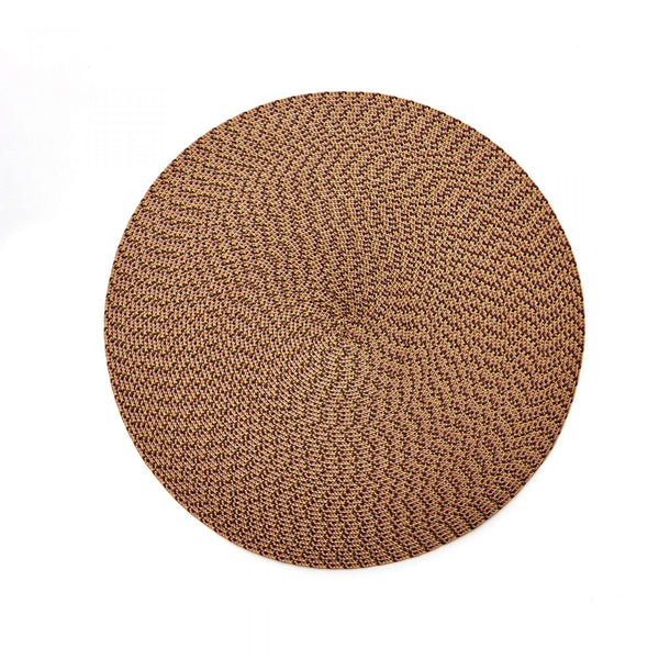 Round Ikat Placemat in Sandstone, from Deborah Rhodes