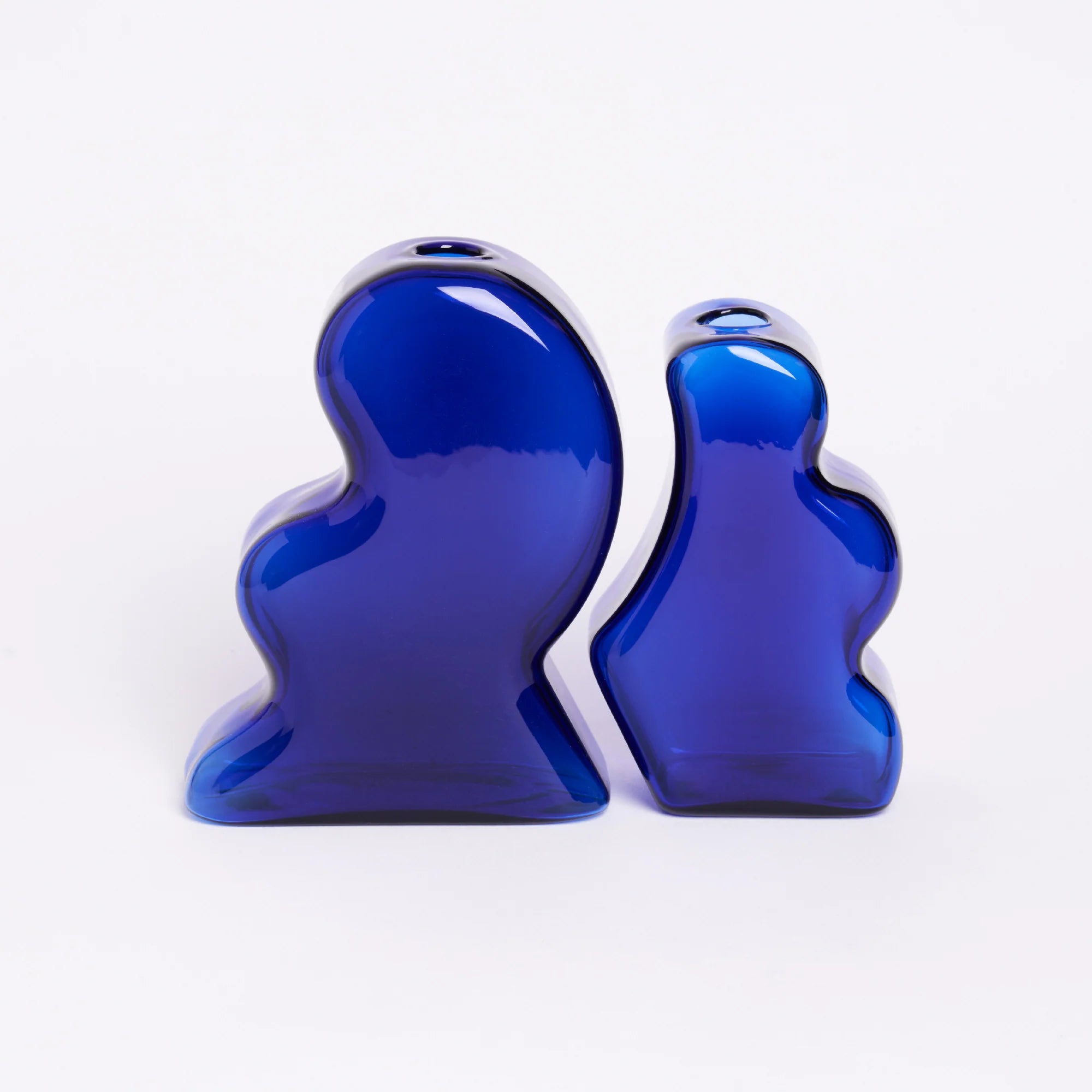 Interlocking Vase in Cobalt Blue, from Manu Nanu