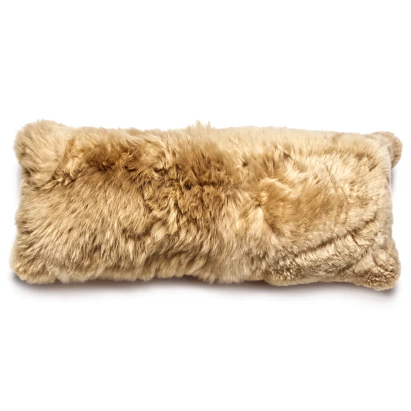 Extra Long Lumbar Pillow Pillow in Champagne, from Intiearth