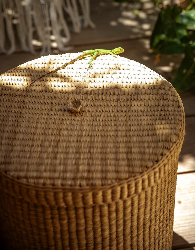 Las Pocitas Basket in Natural, from Intiearth