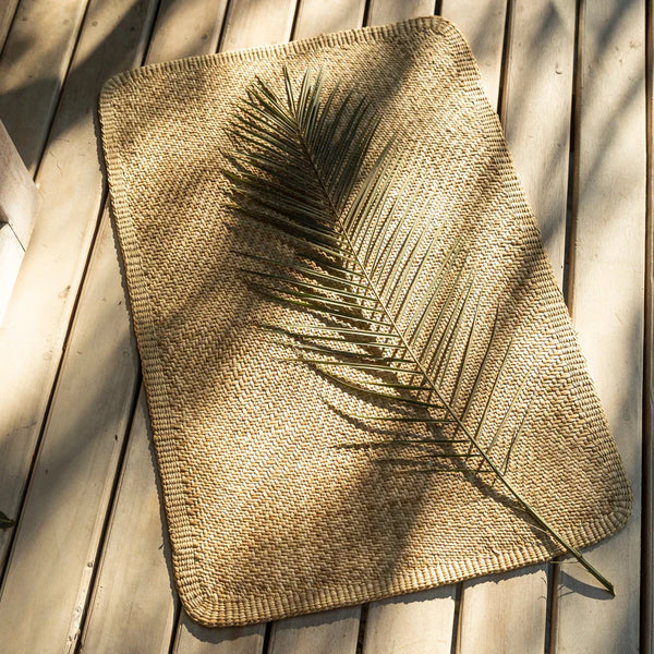 Woven Floor Mat in Natural, from Intiearth