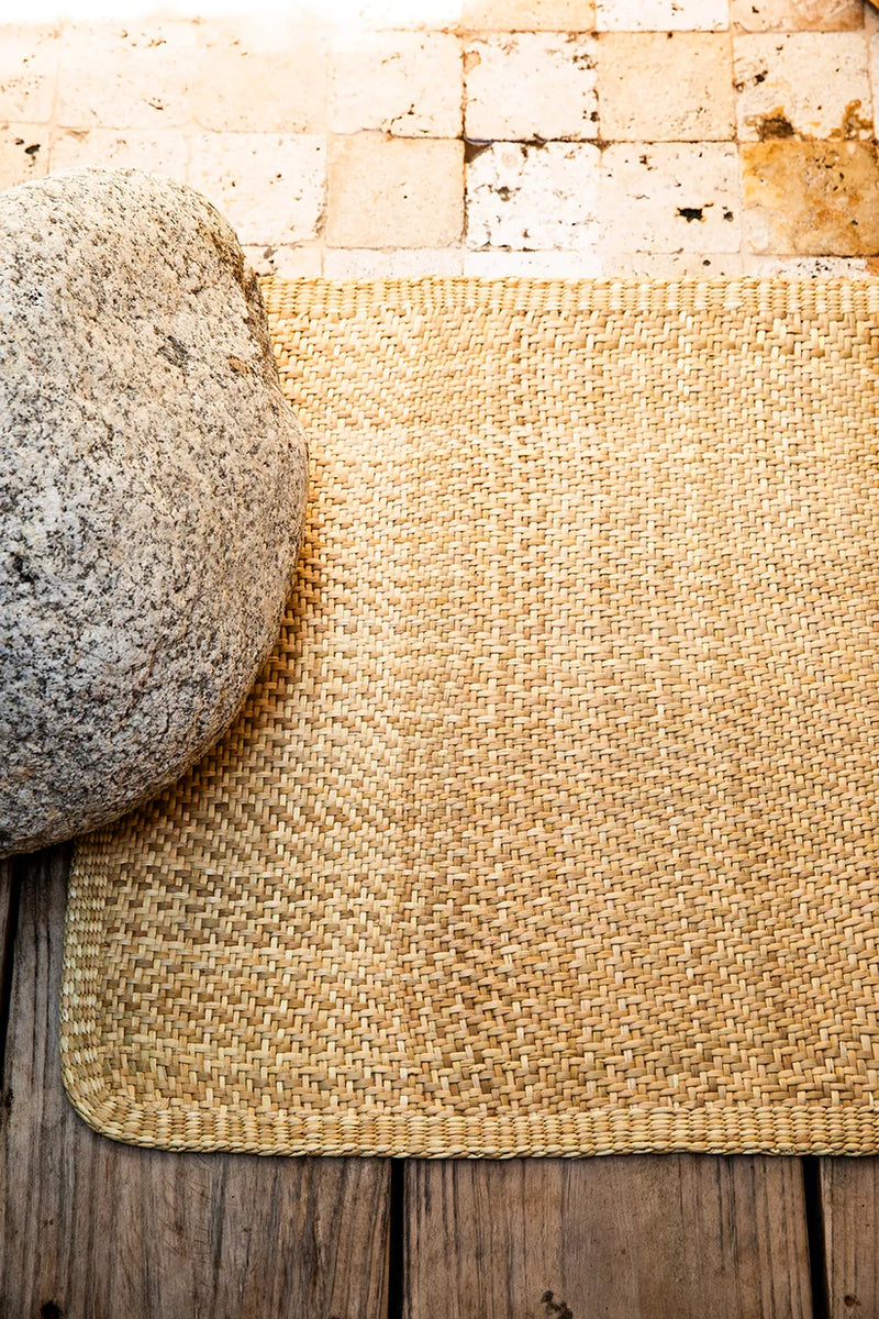 Woven Floor Mat in Natural, from Intiearth