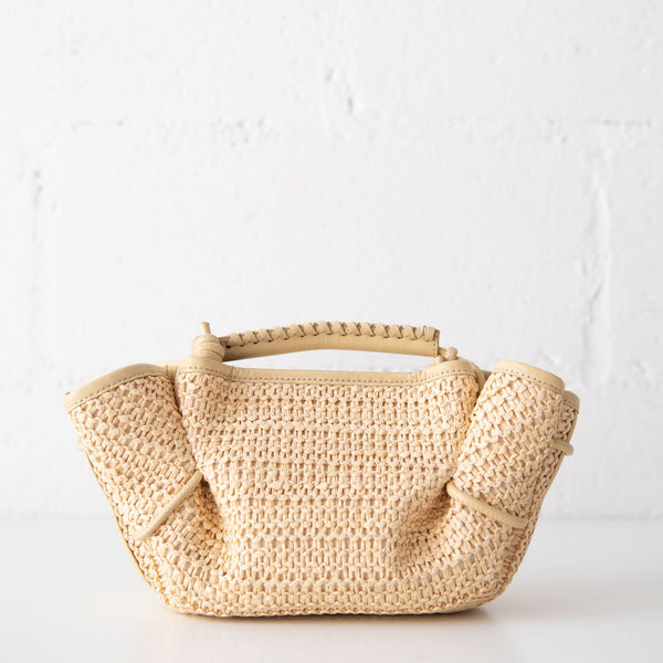 Arta Mini Raffia Bag in Natural, from Hereu