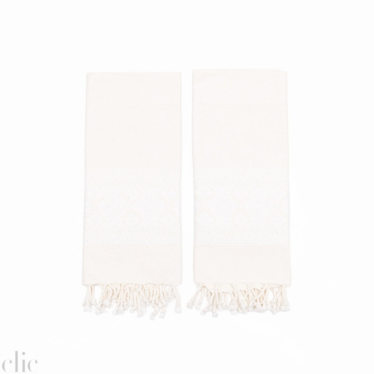 Cotton Hand Loomed Towel in White, from Bitters