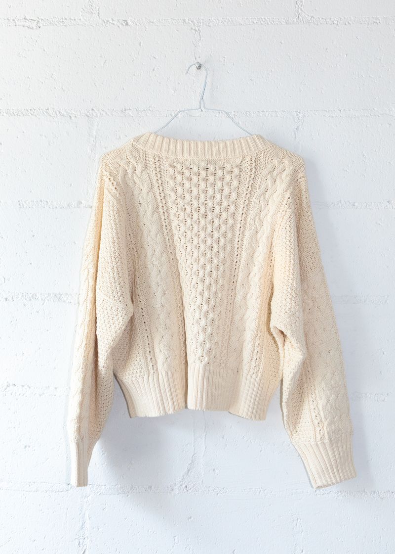 Fisherman Sweater in Natural, from Shaina Mote