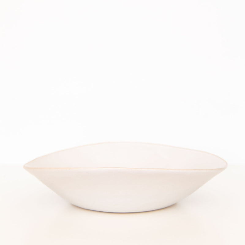 Large Salad Bowl in Beach Sand White, from Wonki Ware