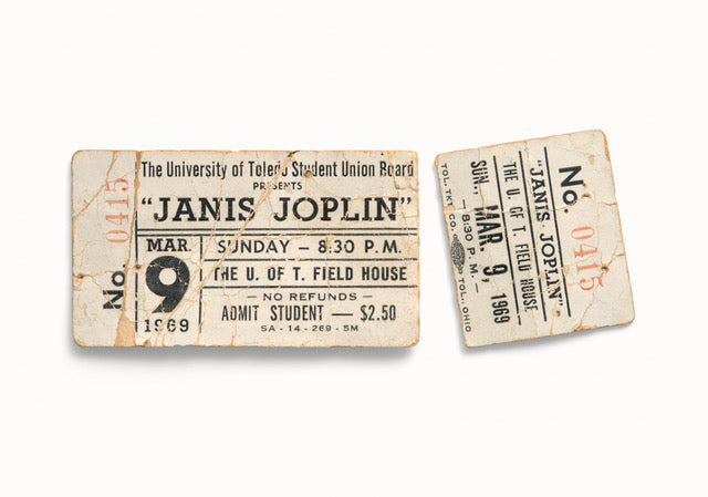 Janis Joplin, University of Toledo Fieldhouse, Toledo, OH 1969 by Blaise Hayward