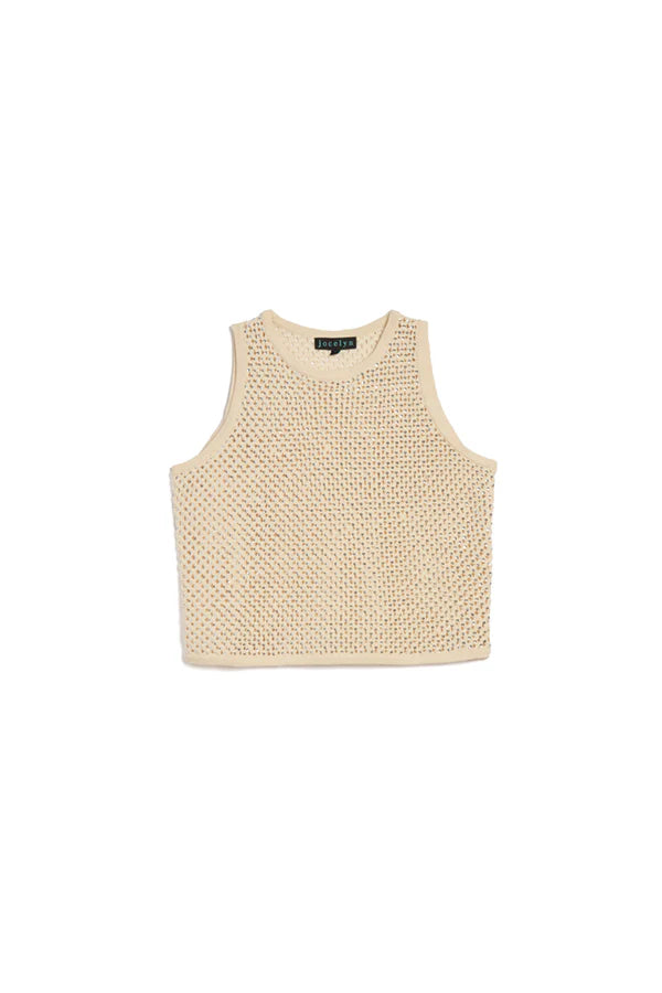 Knit Tank With Sequins in Bisque, from Jocelyn