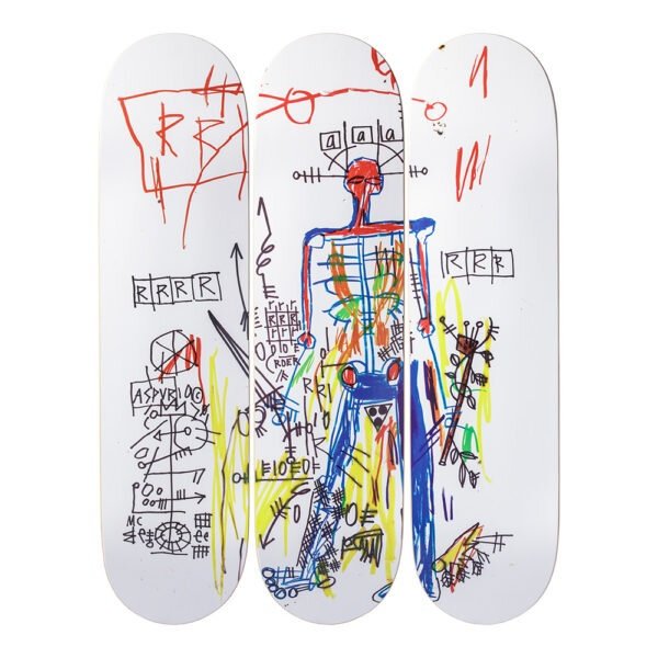 Jean-Michel Basquiat Robot Skateboard from The Skateroom