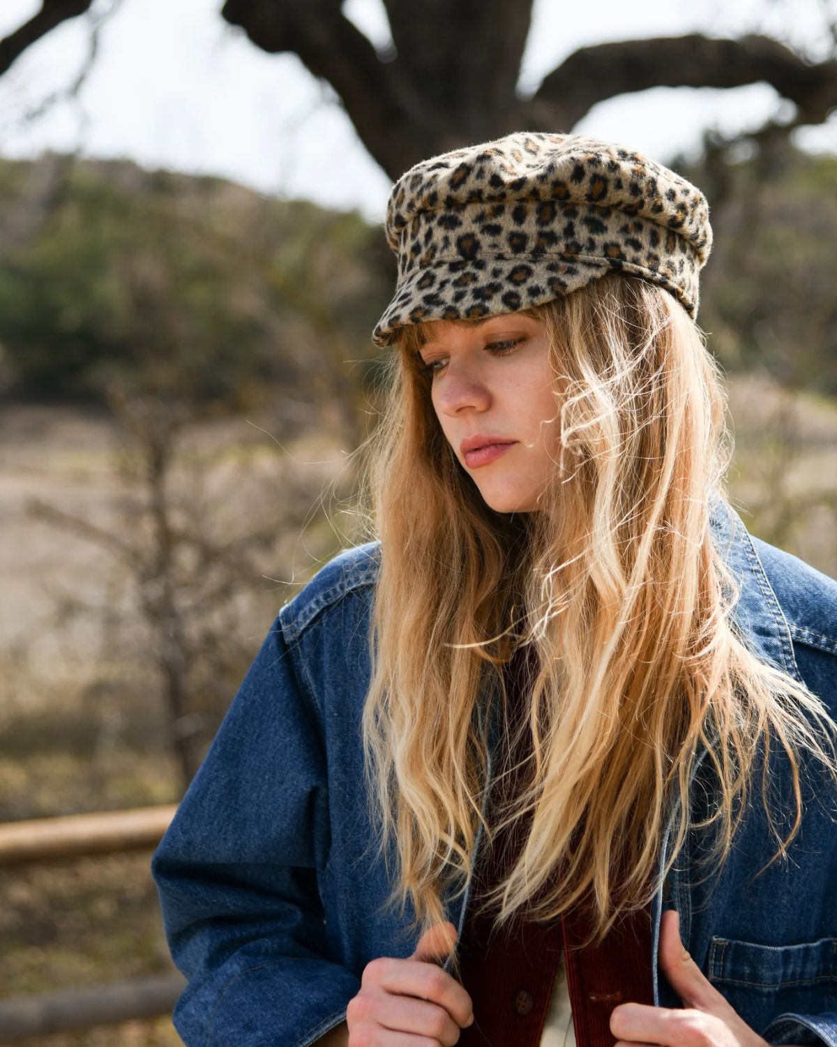 Jonesy Hat in Leopard, from Wyeth 