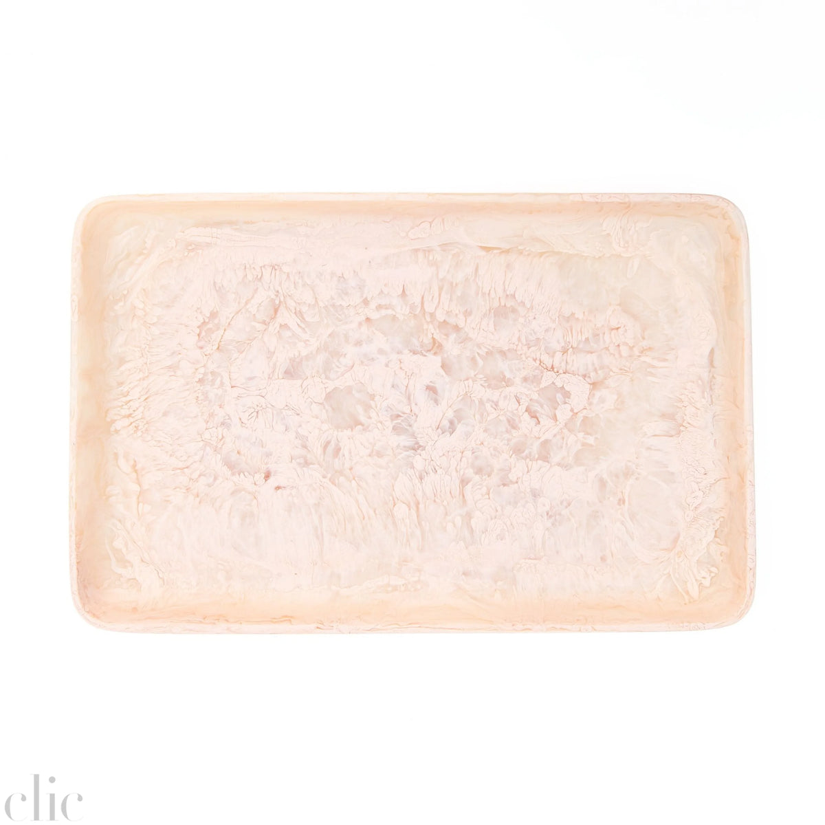 Large Rectangular Tray in Blush Swirl, from Nashi Home