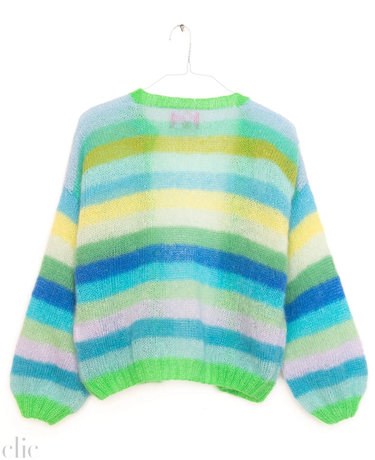 Multistripes Cardigan in Blue, from Rose Carmine