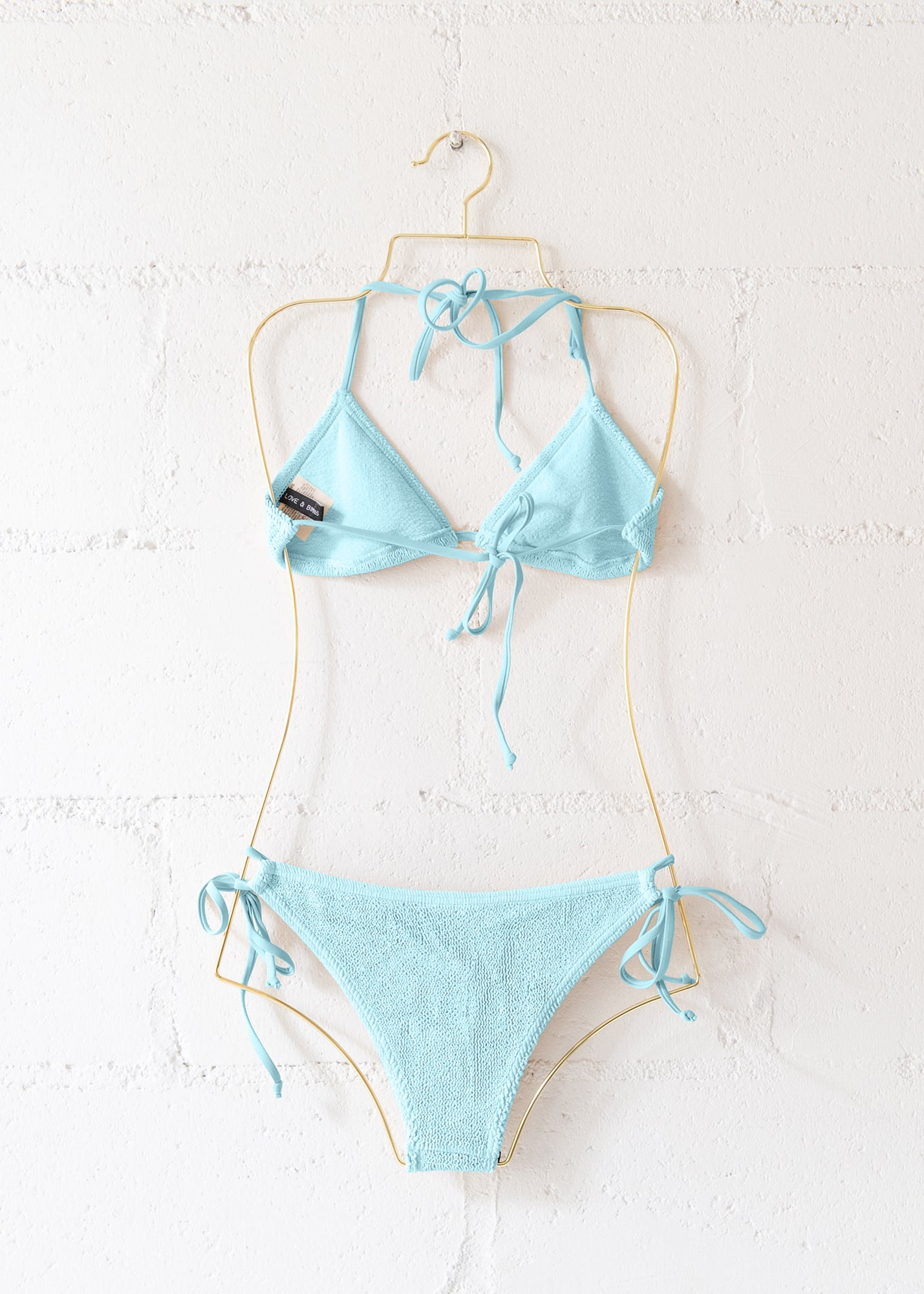 Jamaica Bikini Top in Island Blue, from Love & Bikinis