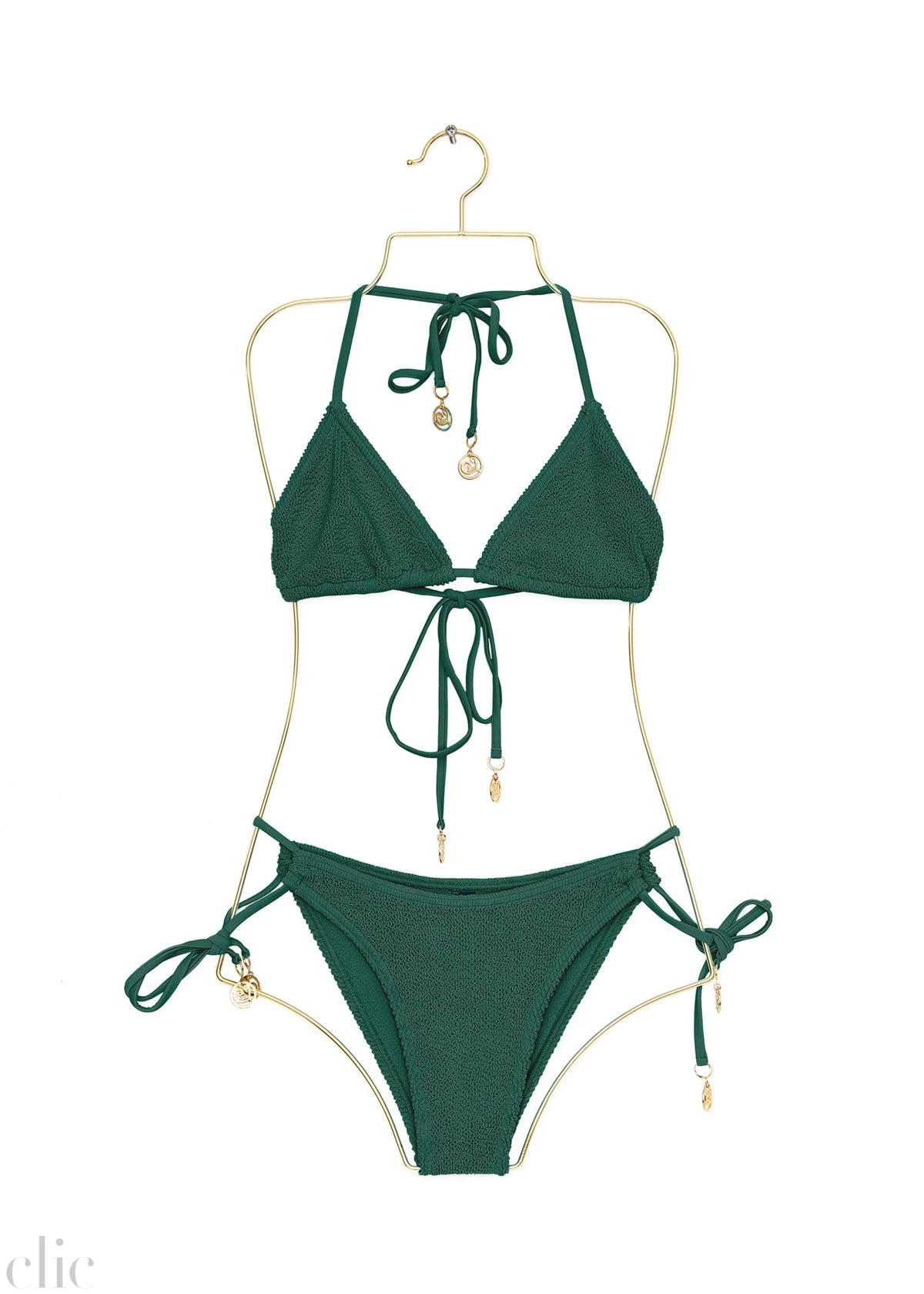 Jamaica Bikini Bottom in Cypress Green, from Love & Bikinis