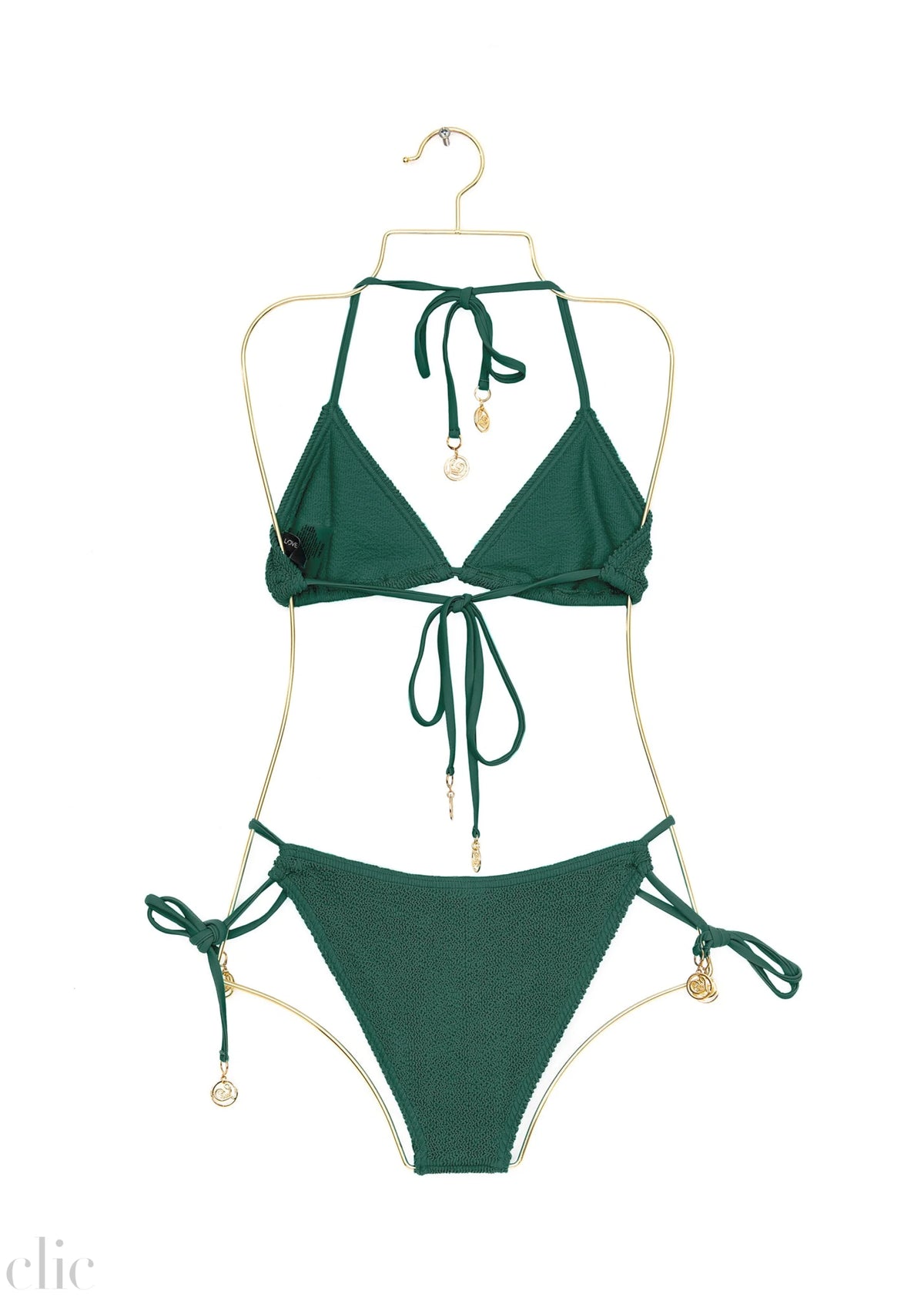 Jamaica Bikini Bottom in Cypress Green, from Love & Bikinis