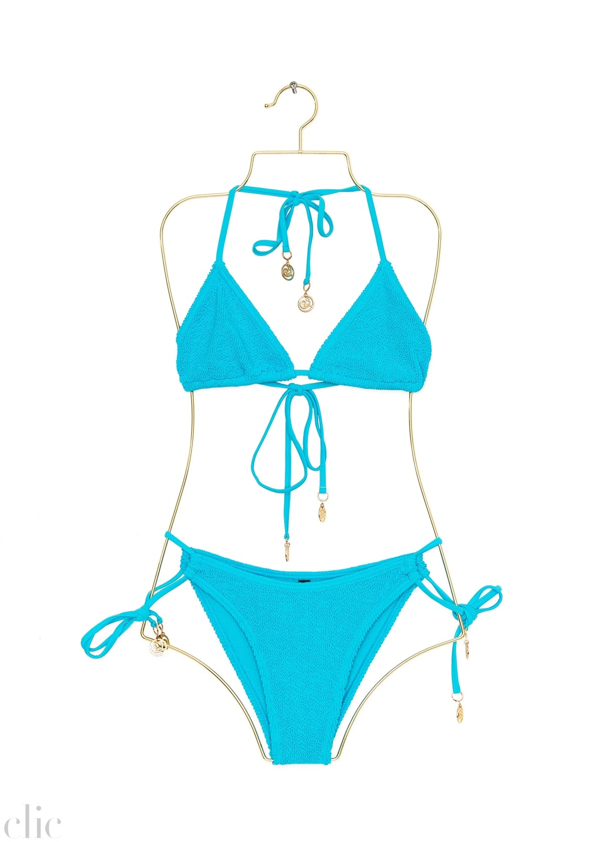 Jamaica Triangle Bikini Top in Scuba Blue, from Love & Bikinis
