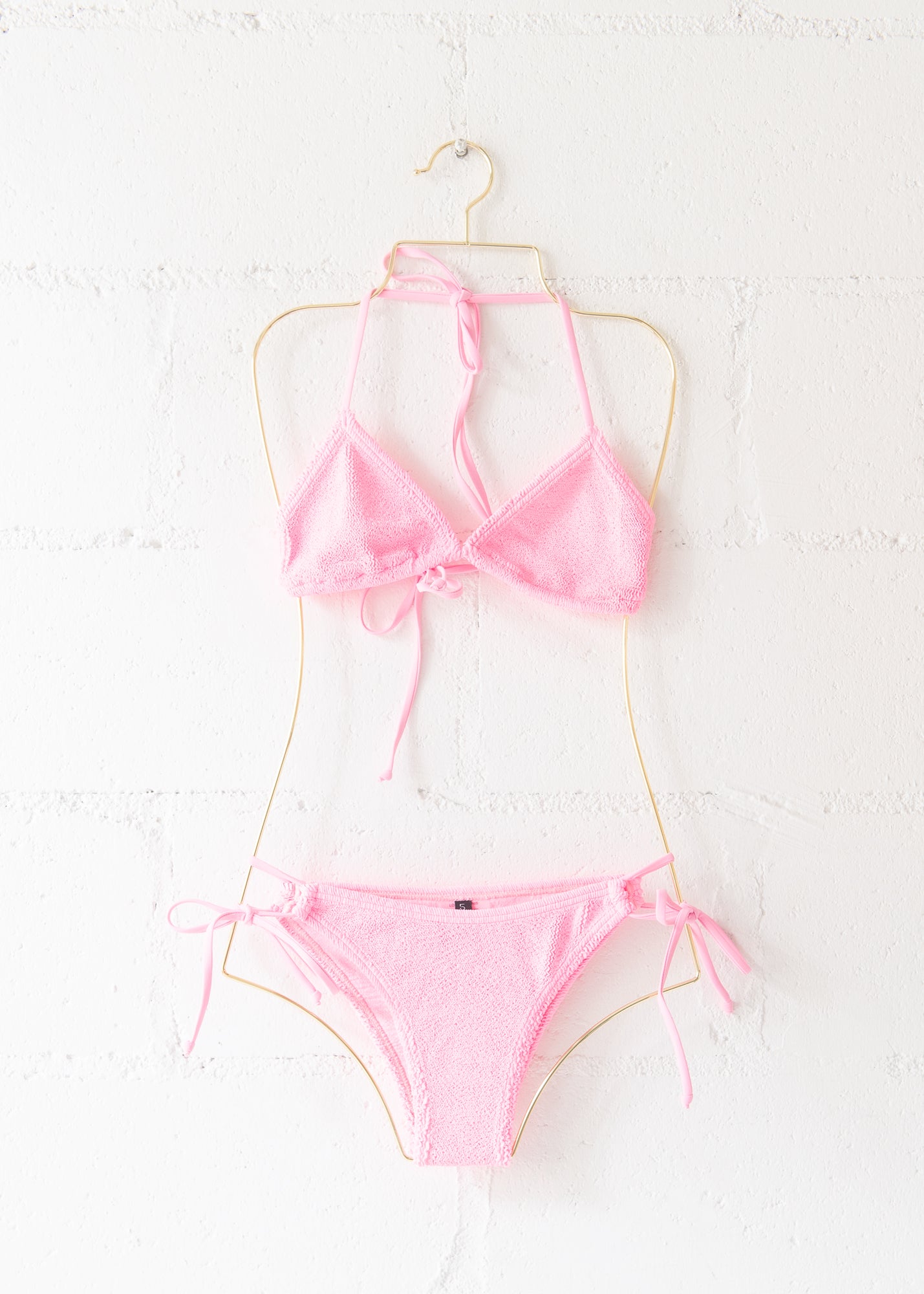 Jamaica Bikini Top in Strawberry Pink, from Love & Bikinis