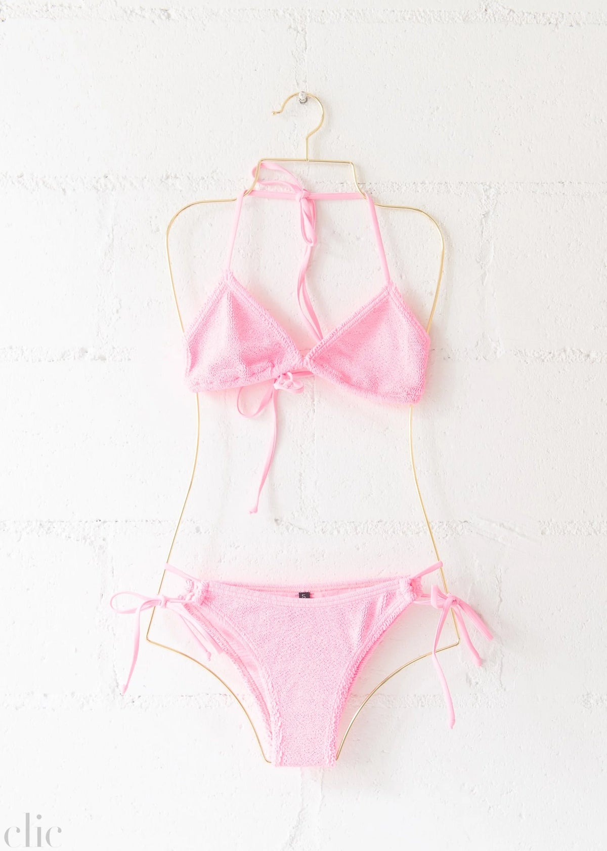 Jamaica Bikini Top in Strawberry Pink, from Love & Bikinis