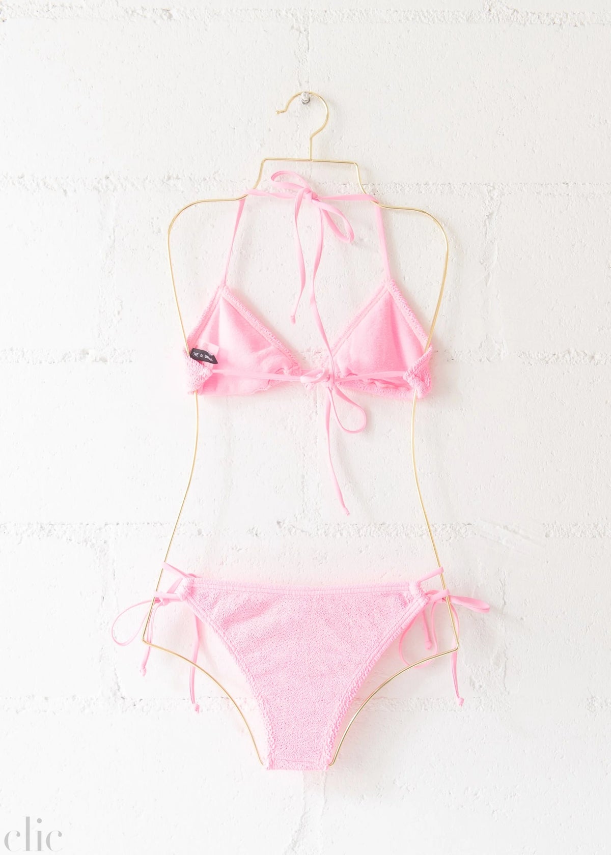 Jamaica Bikini Top in Strawberry Pink, from Love & Bikinis