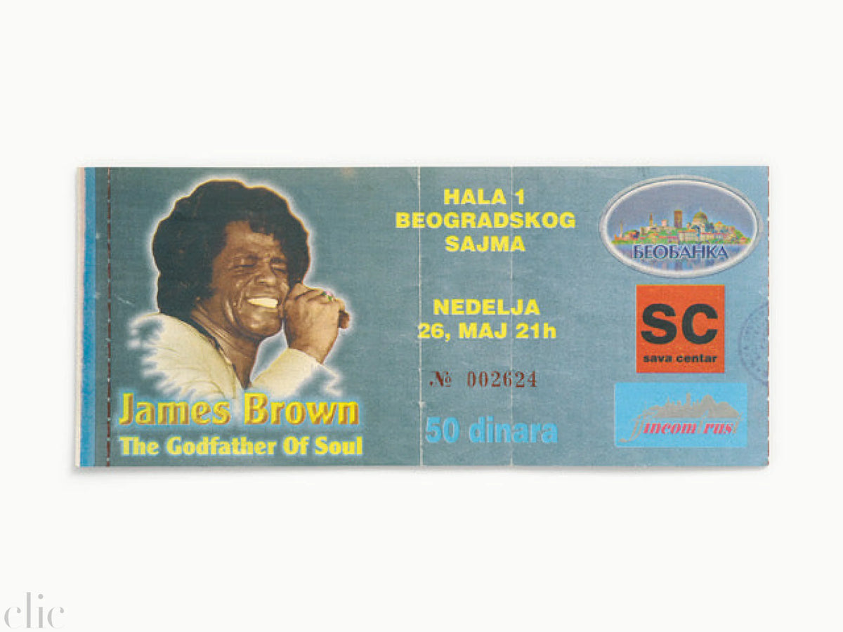 James Brown, Hala 1, Beogradskog Sajma, Belgrade, Serbia, 1996 by Blaise Hayward