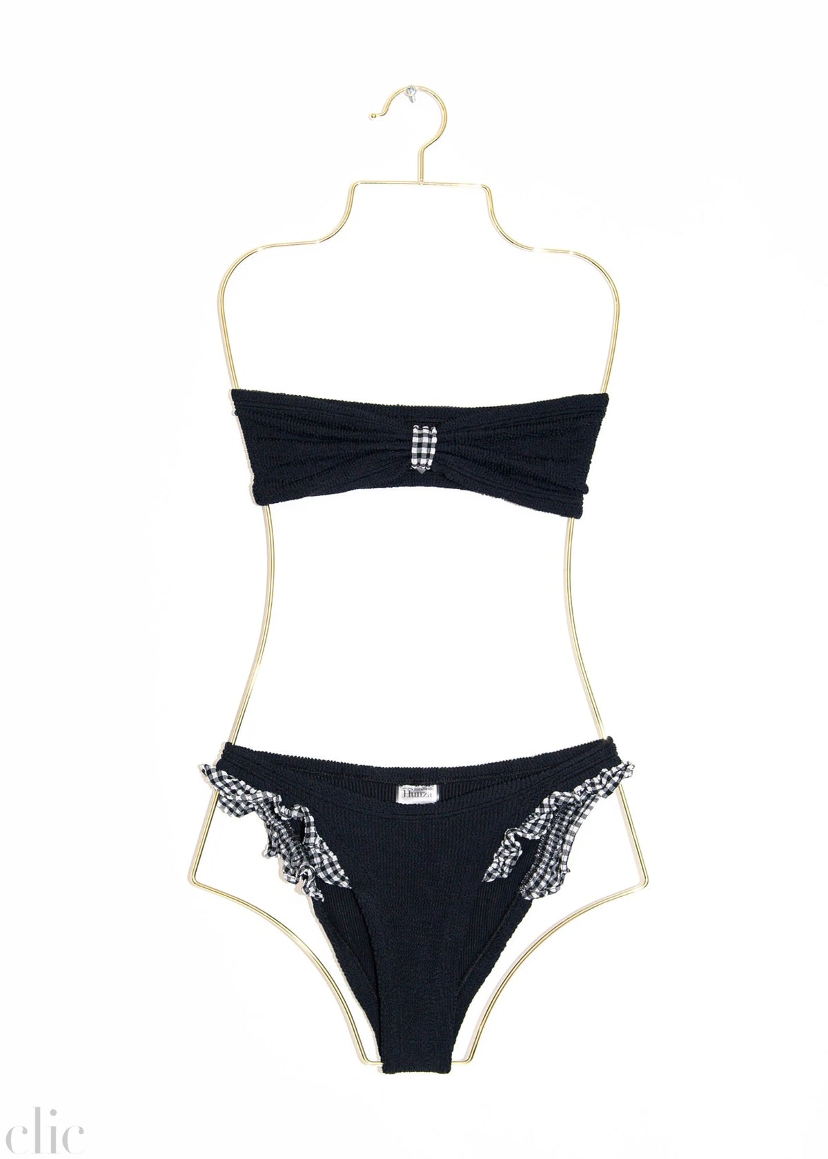 Jean Bikini in Black Gingham, from Hunza G
