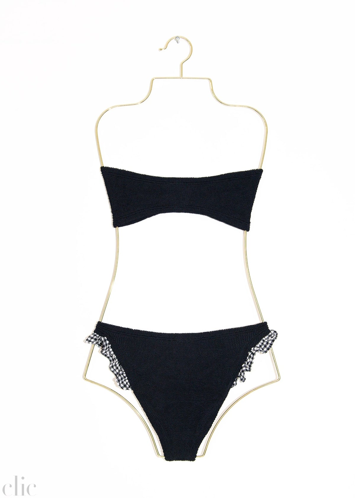 Jean Bikini in Black Gingham, from Hunza G