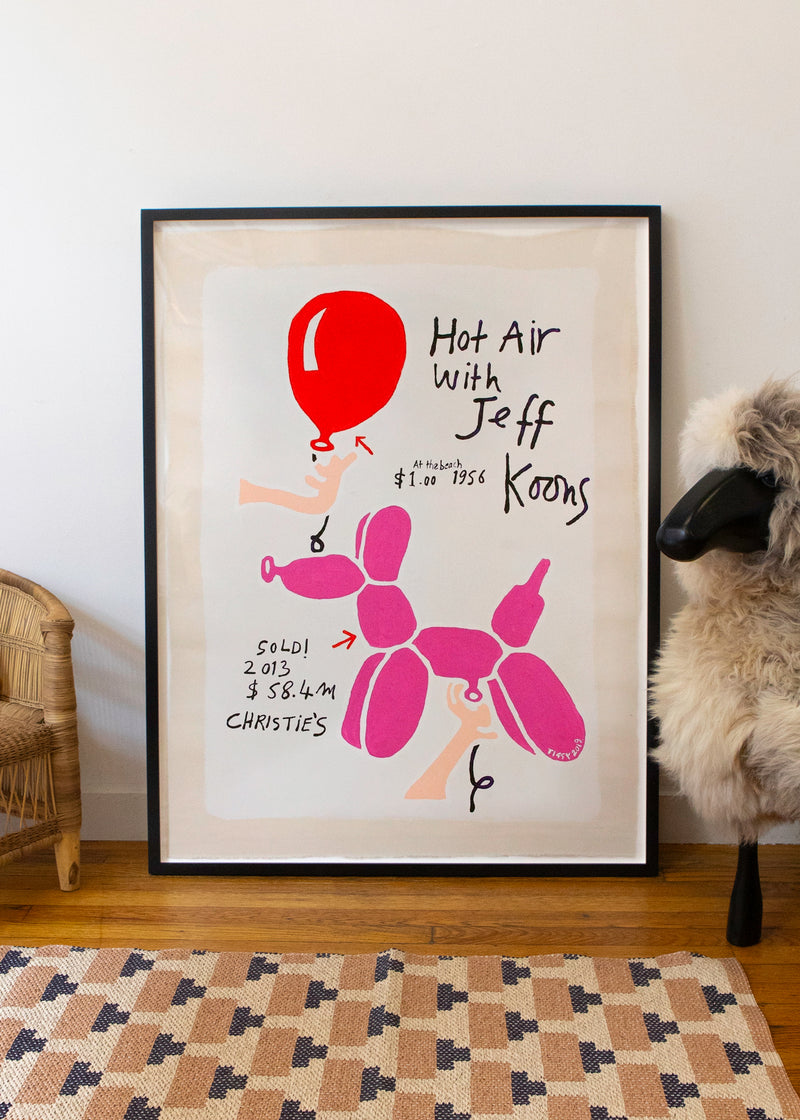 Jeff Koons Hot Air Balloon by Tiggy Ticehurst (Special order)
