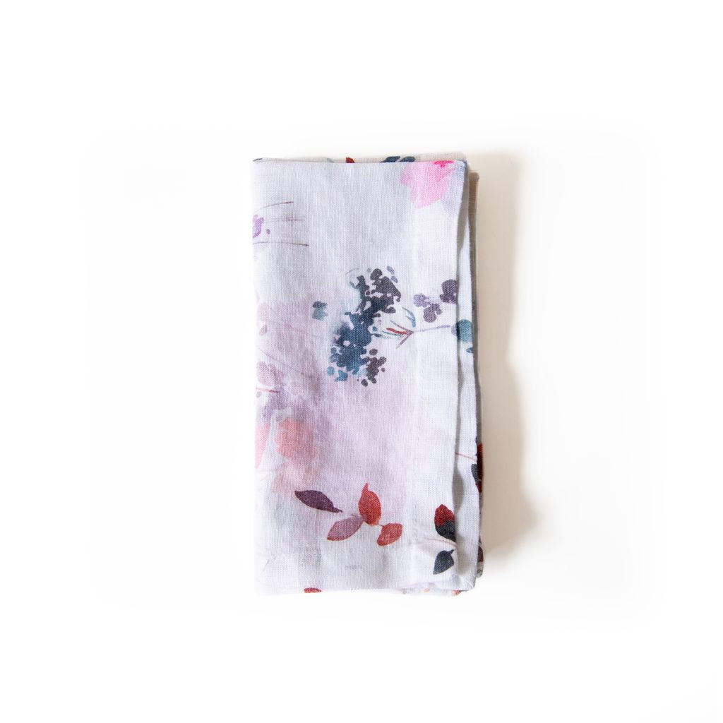 Watercolor Linen Napkins Set of 2, from Linen Tales