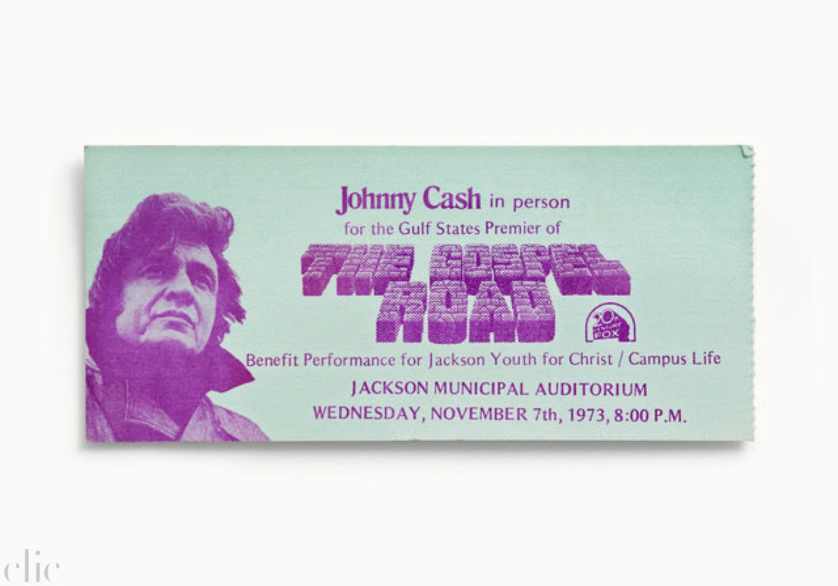 Johnny Cash, Jackson Municipal Auditorium by Blaise Hayward
