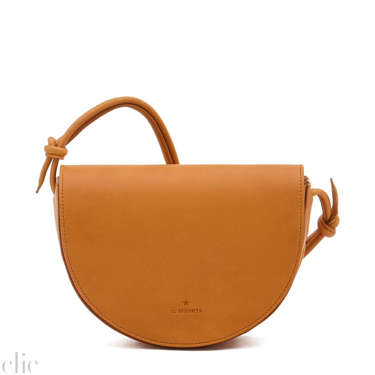 Snodo Crossbody Bag in Vintage Natural Leather, from IL Bisonte