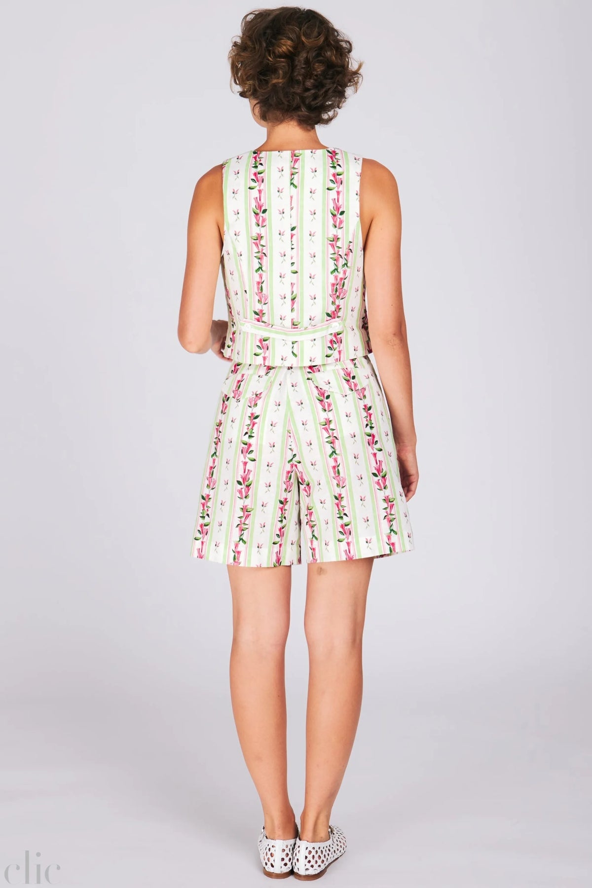 Barry Vest in Bellflower Stripe, from Rachel Antonoff