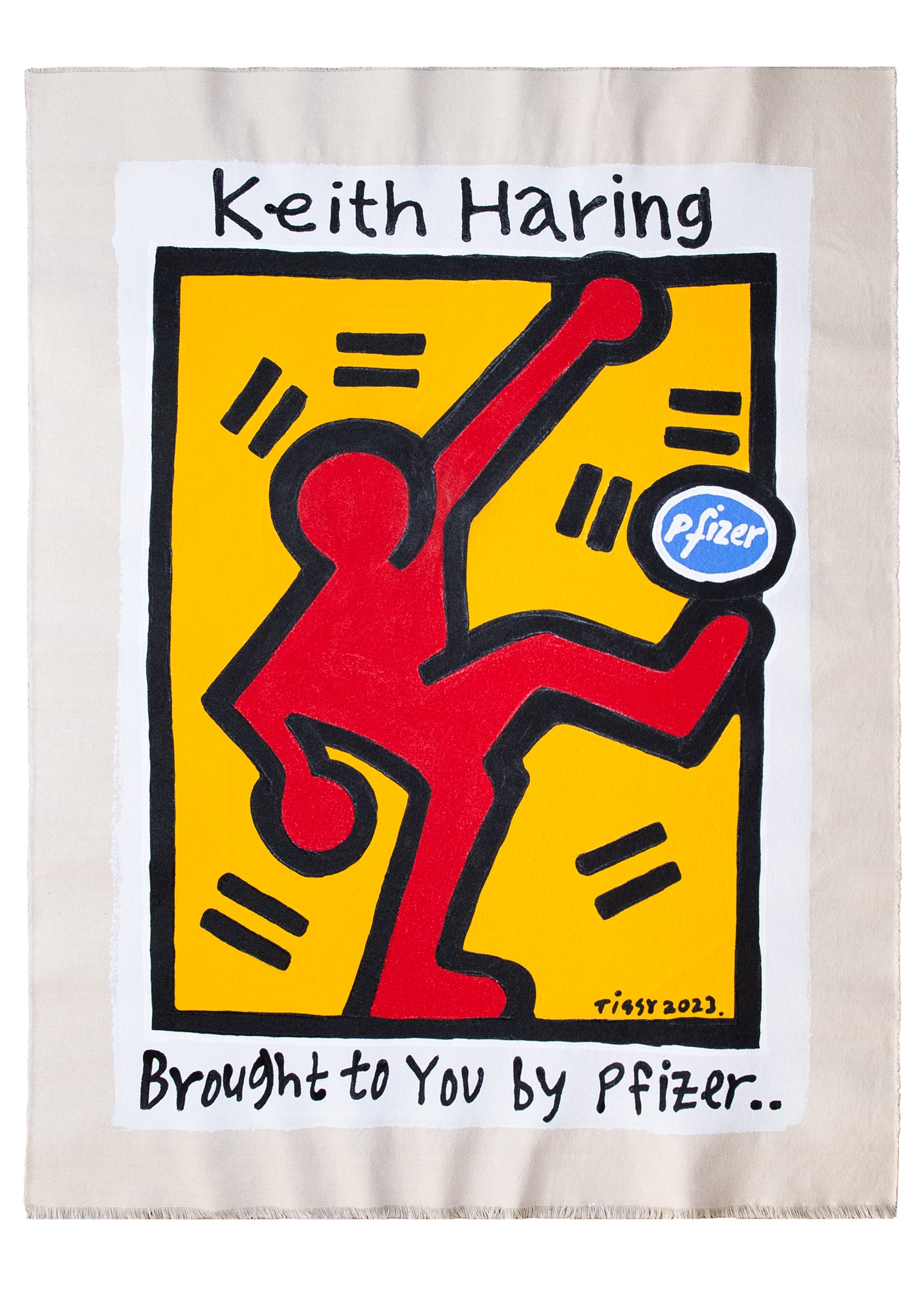 Keith Haring Pfizer, by Tiggy Ticehurst