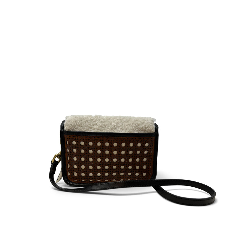 Mini Mia Leather Rattan Bag, from Kempton & Co.