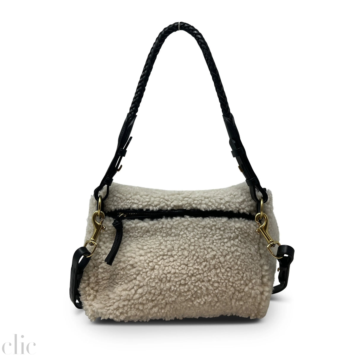 Mini Rough Night Crossbody in Natural Shearling, from Kempton & Co.