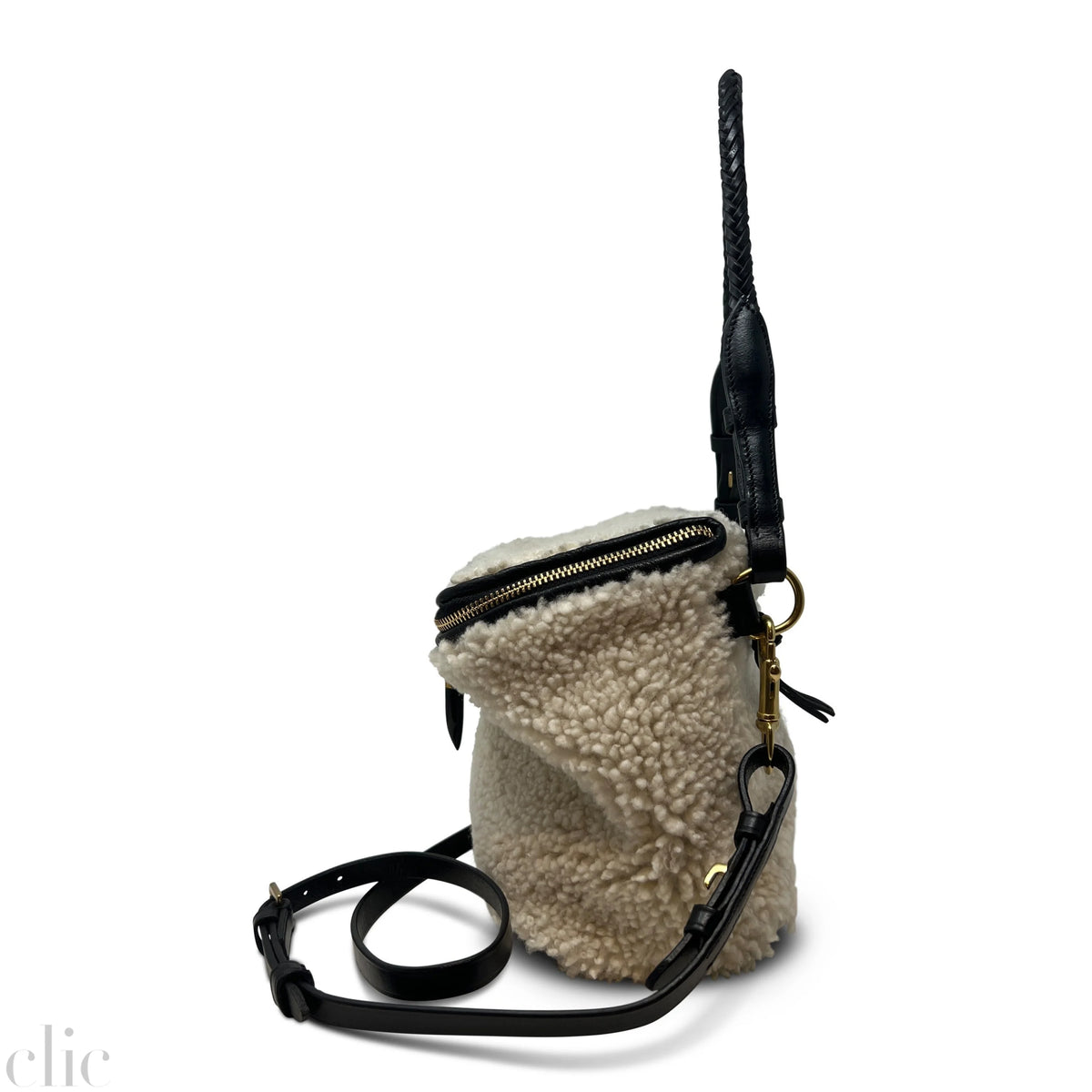 Mini Rough Night Crossbody in Natural Shearling, from Kempton & Co.
