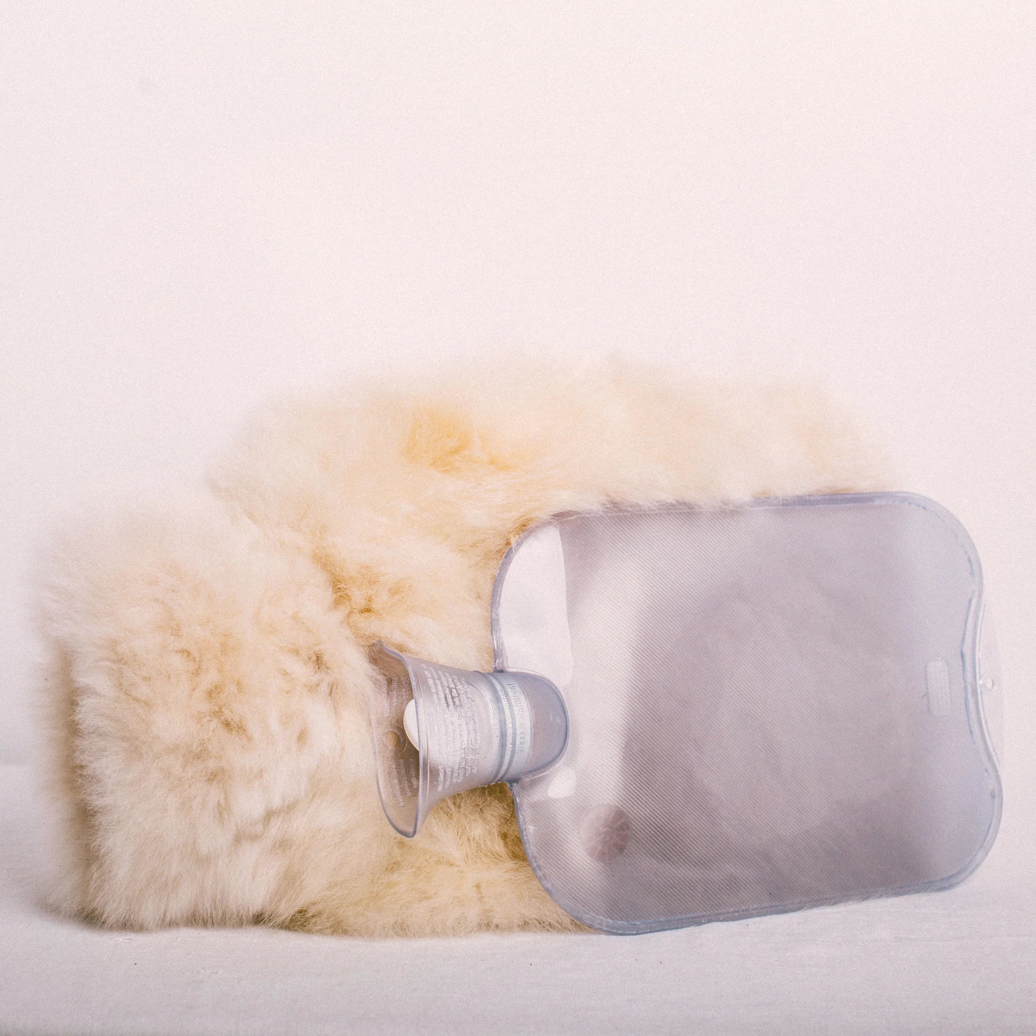 Alpaca Hot Water Bottle in Champagne, from Intiearth