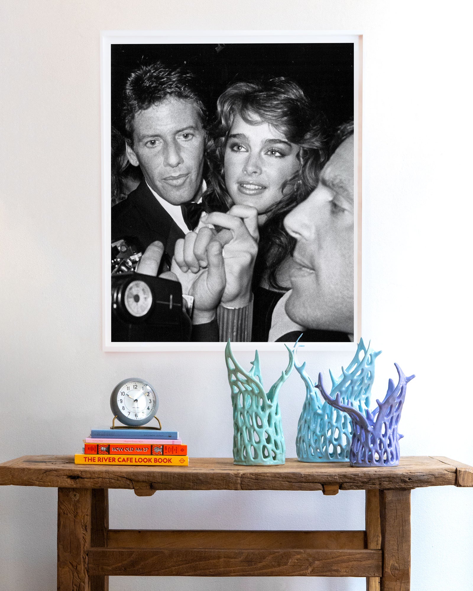 Klein, Shields, Rubell 1981 by Ron Galella
