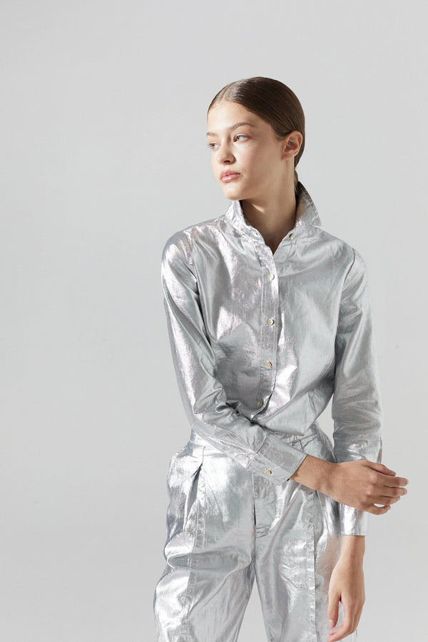 San Marino Silver Metallic Shirt, from Lanhtropy