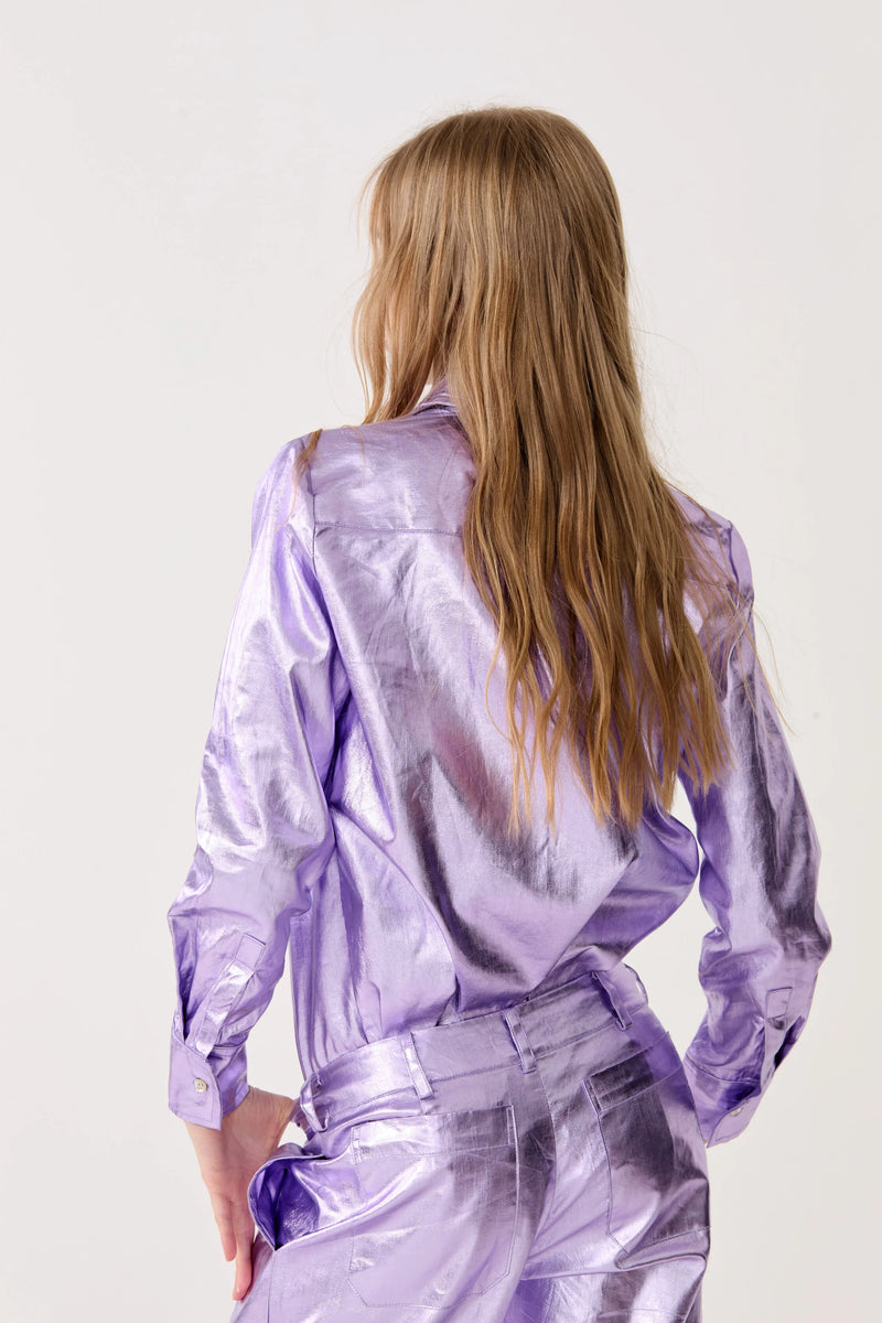 San Marino Violet Metallic Shirt, from Lanhtropy