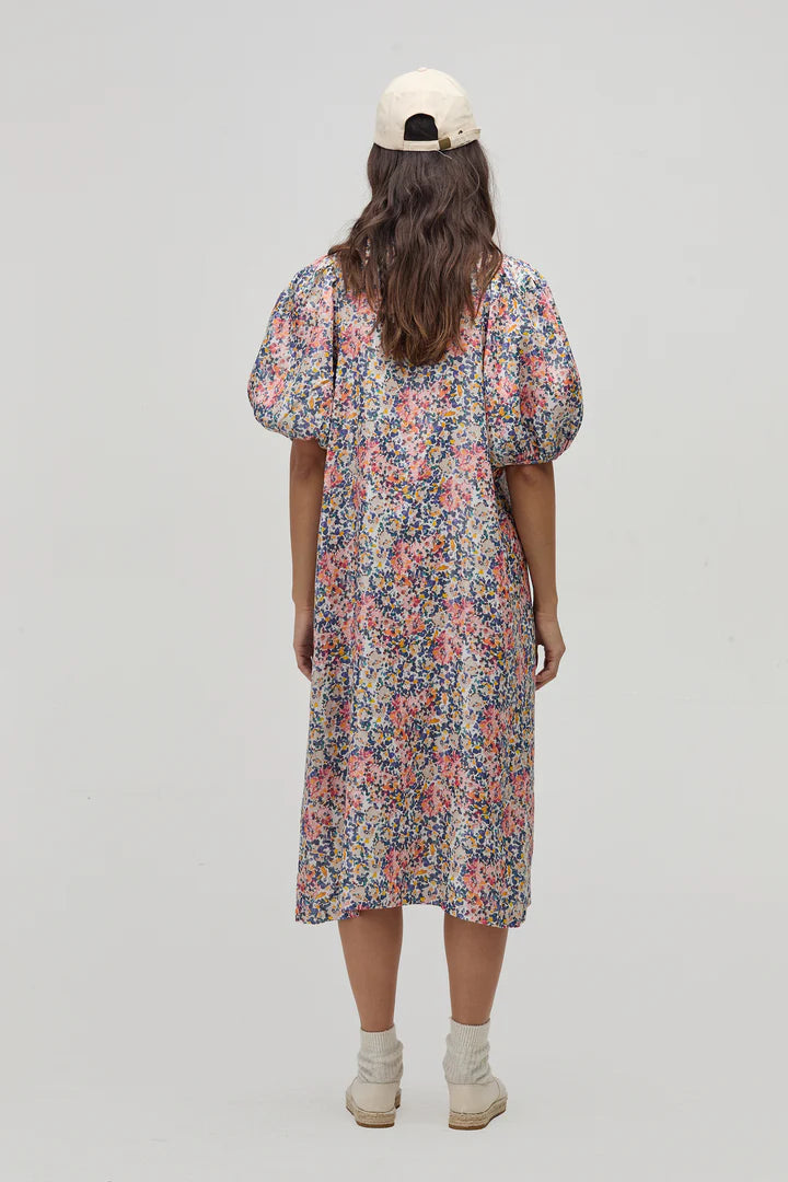 Bubble Metalic Linen Dress in Florence, from Lanhtropy