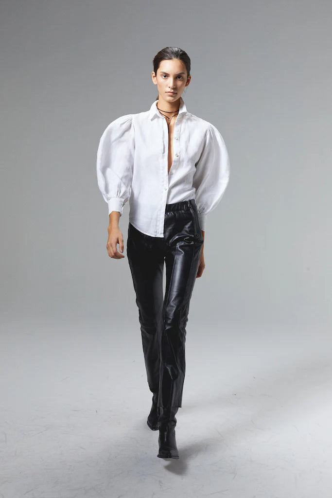 Tori Leather Pants in Black, from Lanhtropy