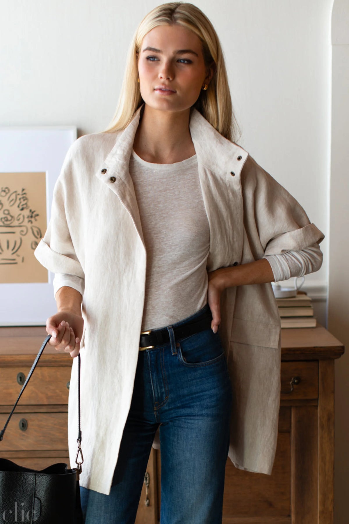 Beach Linen Layering Jacket, from Emerson Fry