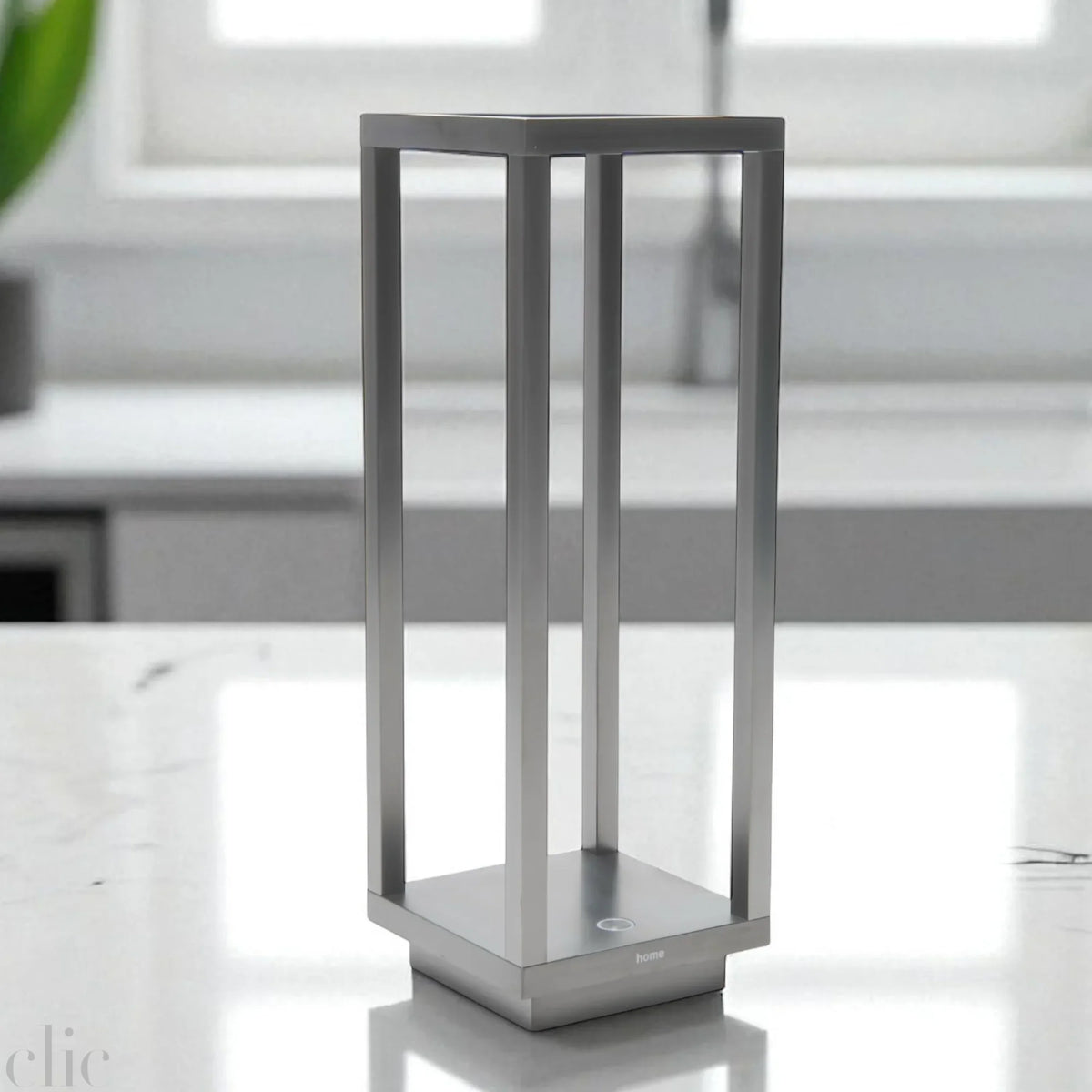 Home Pro Table Lamp in Antique Nickle, from Zafferano