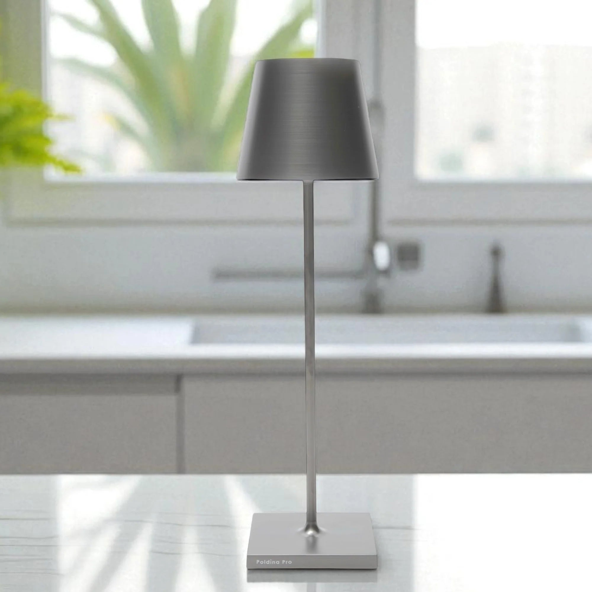 Poldina Pro Lamp in Antique Nickel, from Zafferano