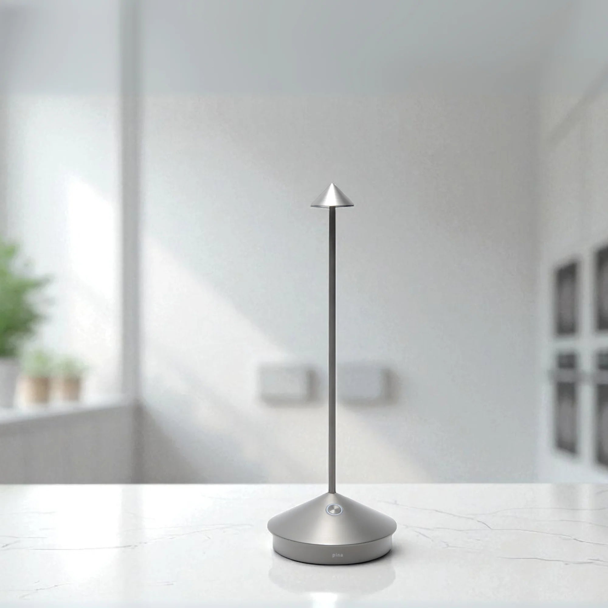 Pina Pro Lamp in Antique Nickel, from Zafferno