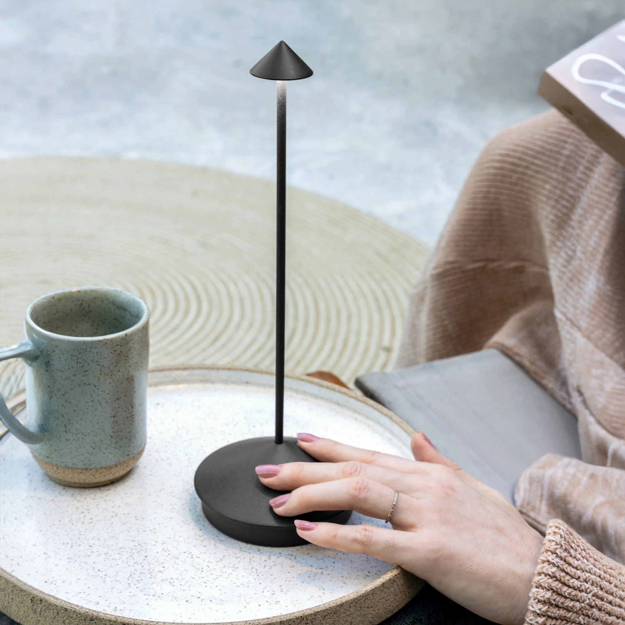 Pina Pro Lamp in Dark Grey, from Zafferano