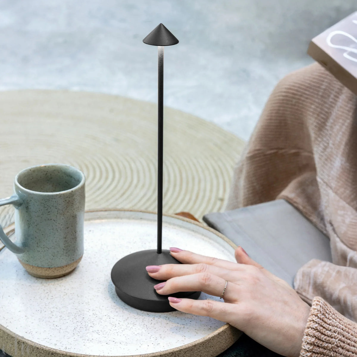 Pina Pro Lamp in Dark Grey, from Zafferano