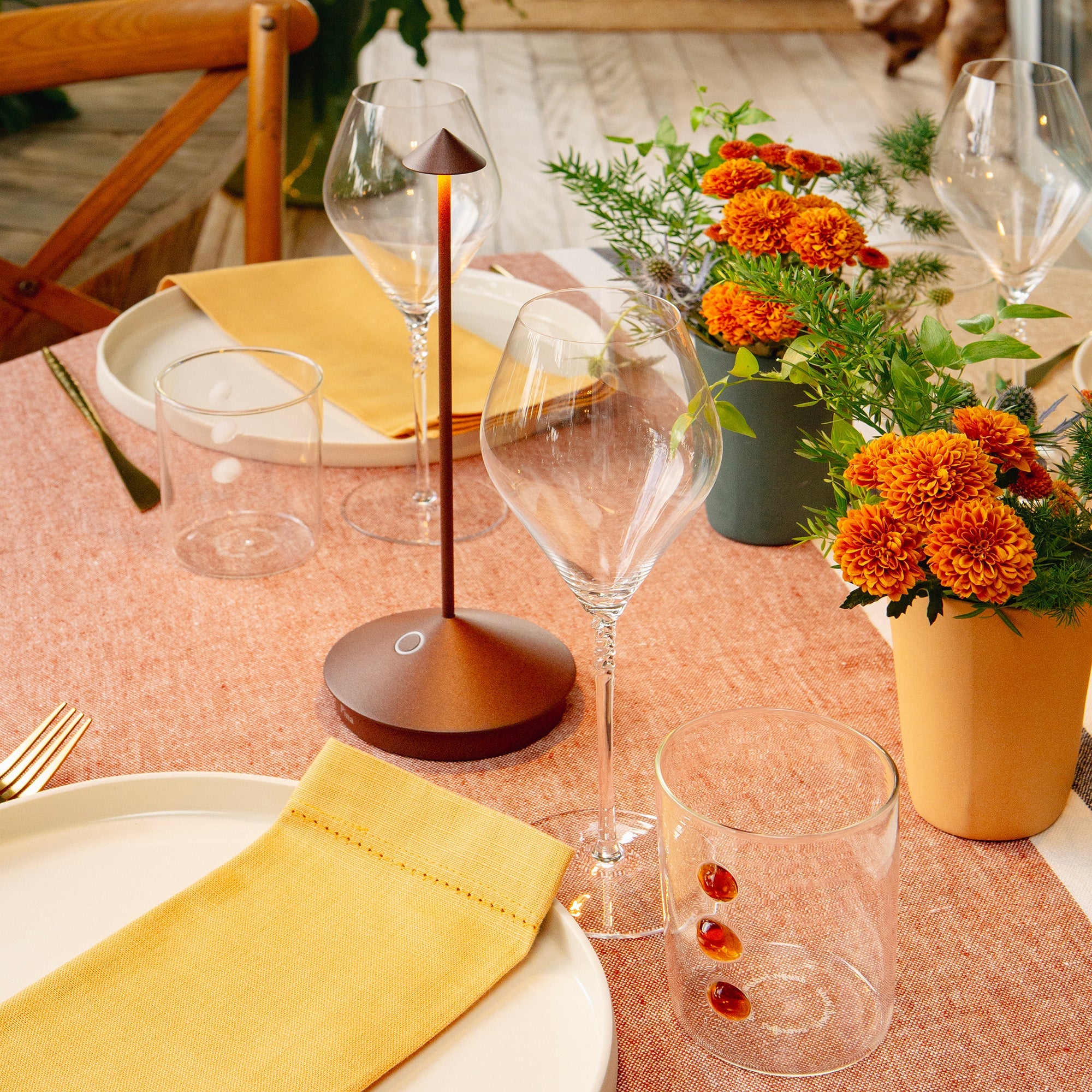 Pina Pro Lamp in Rust, from Zafferano